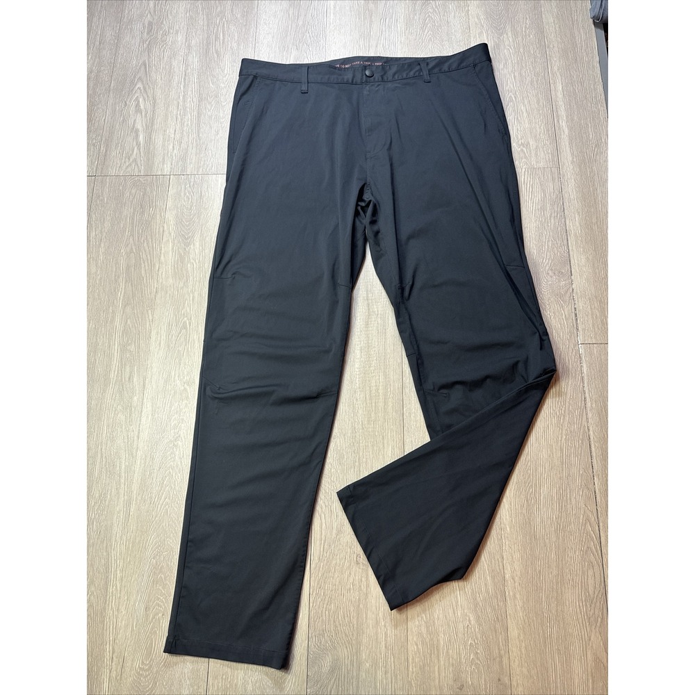 Rhone Men's Performance Commuter Pants Size 40‎ 40x33 Black Chino Golf